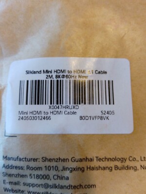 Silkland S2405 Mini HDMI To HDMI Cable