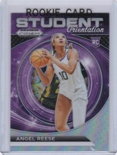 ANGEL REESE ROOKIE CARD Chicago Sky RARE SILVER PRIZM VARIATION $$ WNBA LSU RC