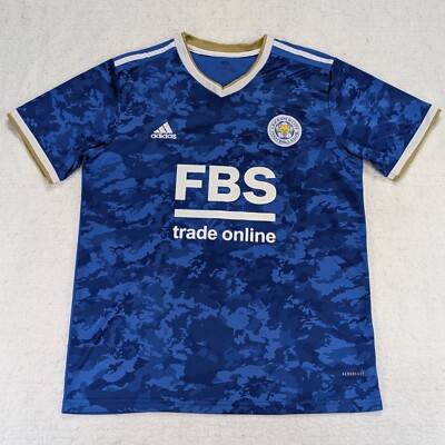 Leicester City FC Adidas Soccer Jersey Men's Large 2021/2022 Home #10 Blue Shirt