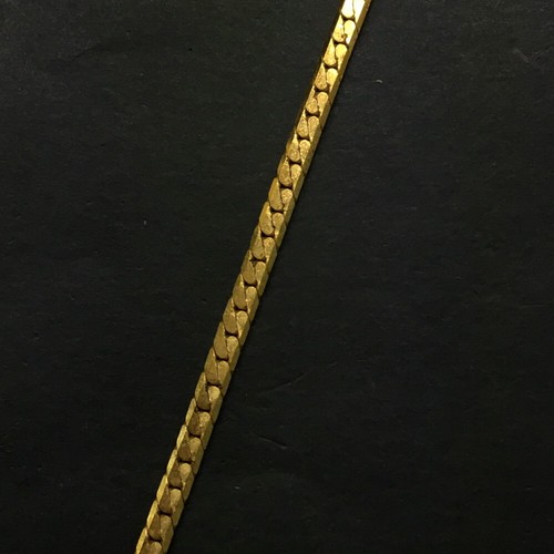 Yves Saint Laurent YSL Logo Rhinestone Gold Tone Pendant Necklace/2BC0576 - Imagen 4 de 8