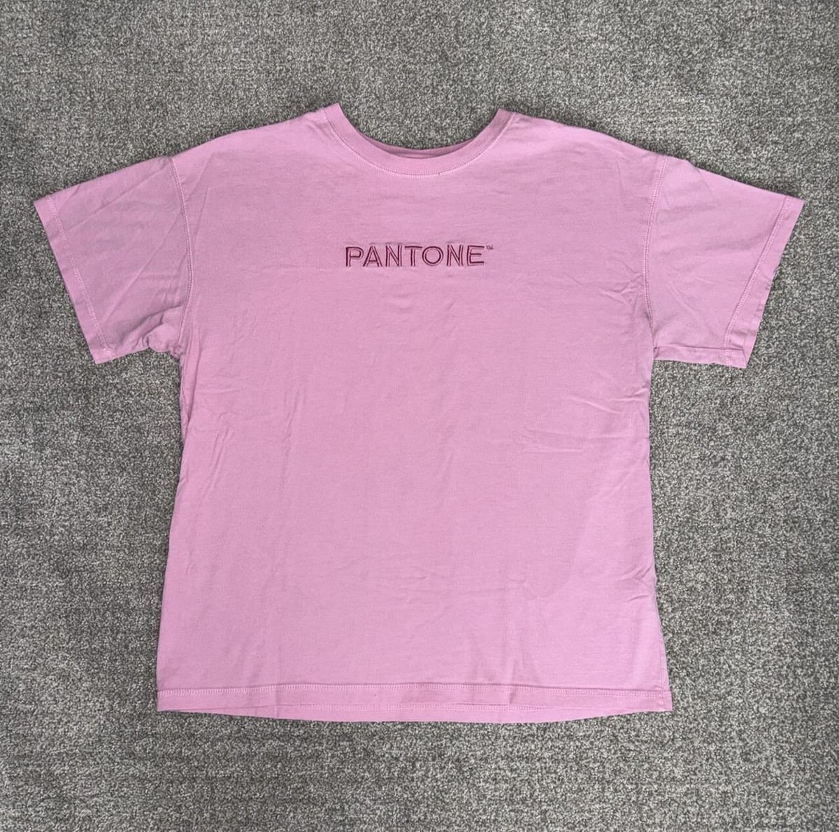 Tシャツ・カットソー ERMANNO SCERVINO Women Tops D442L313CTEKK151922 Pink FOREVER 21 x PANTONE Collection Embroidered Tee T-Shirt