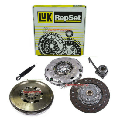 LUK CLUTCH KIT+SLAVE+DMF FLYWHEEL REPSET FOR 03-04 VW GOLF R32 3.2L VR6 24 VALVE