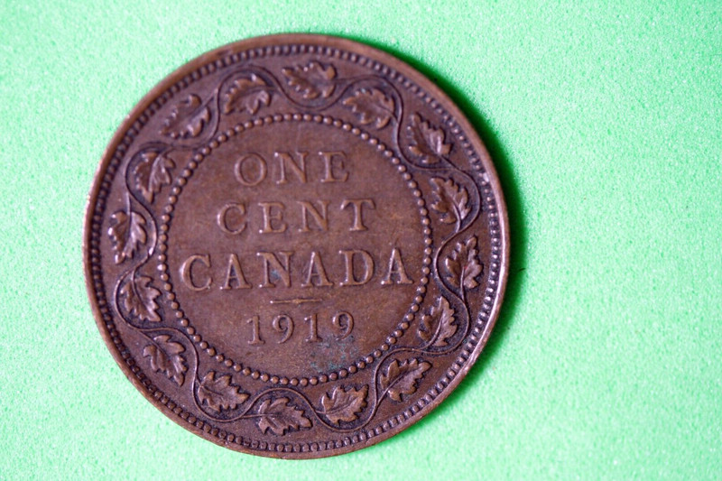 1919 Canada One Cent Coin #N00352