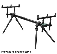 ROD POD 3 CANNE  CARPFISHING PROWESS INSEDIA S IN ALLUMINIO  CON ASTUCCIO