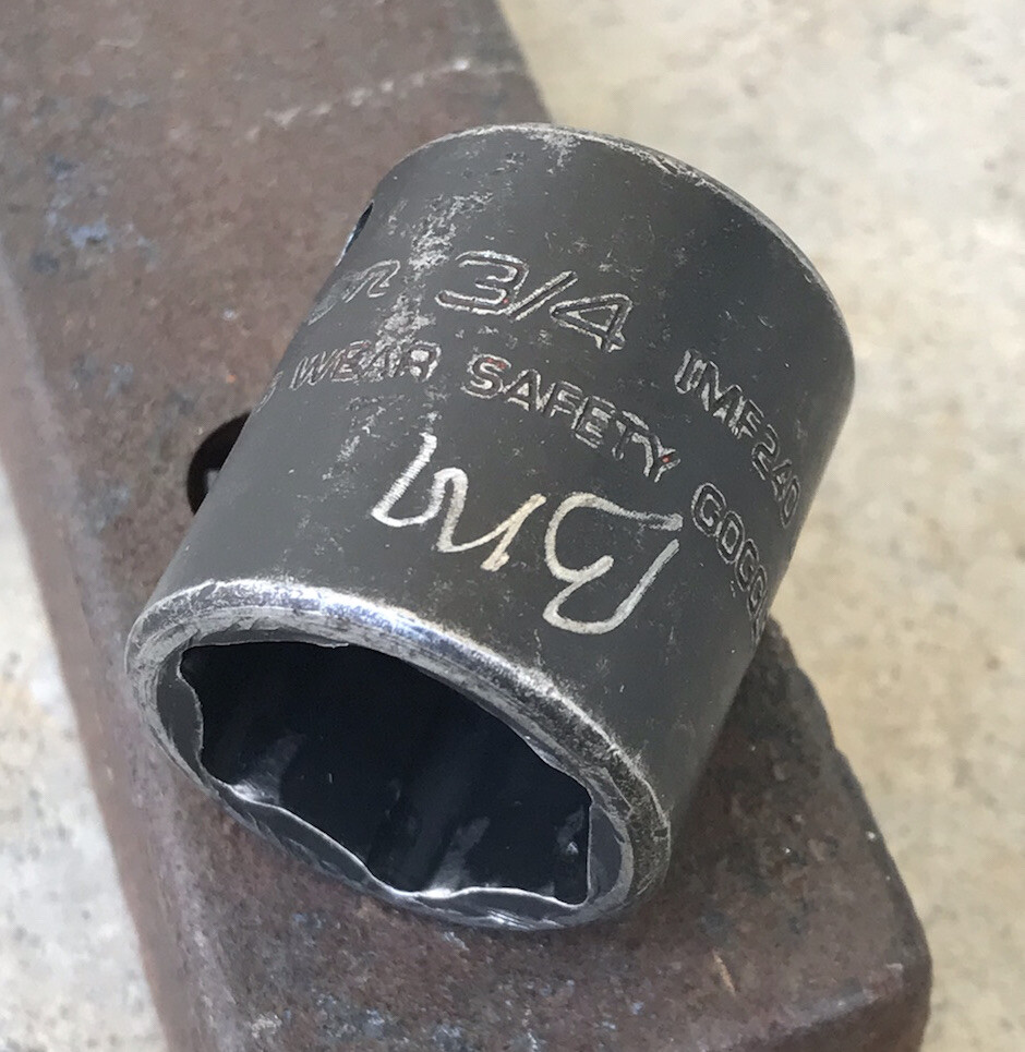 Snap On 3/4" Shallow 3/8" Drive 6 Point Impact Socket IMF240 USA  