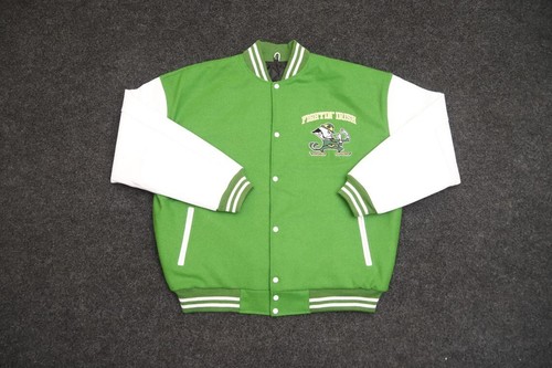 Notre Dame Fighting Irish Jacket Vintage Leather Varsity Jacket US Tarrif Paid  - Bild 1 von 5