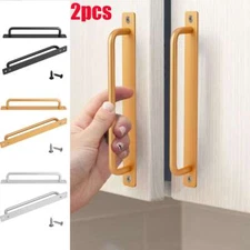 2PCS Heavy Duty Alloy Sliding Barn Door Handle Pull Flush Hardware Drawer Pulls