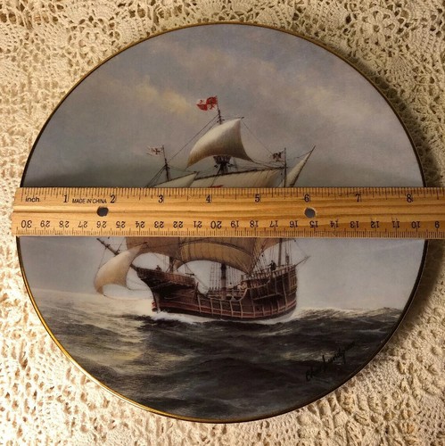 Placa de coleccionista Fleetwood Great Ships of Discovery Santa Maria 1992 - Imagen 6 de 6
