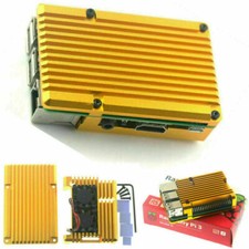 For Raspberry Pi 3 Model B Cooling Shell Metal Alloy Aluminum Case Radiator Fan