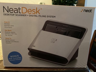 Neat Desk Pass Through Desktop Scanner Digital Filing System Ebay
