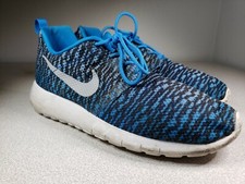Nike Roshe One Flight Weight Youth Size 5.5Y Shoes Print Blue Black 705485-401