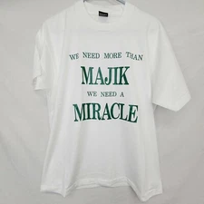 Vtg Mens Screen Stars Best Tee Size XL Don Majikowski Green Bay Packers Miracle