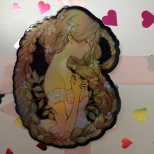 Disney Tangled Rapunzel holographic sticker 3X3In