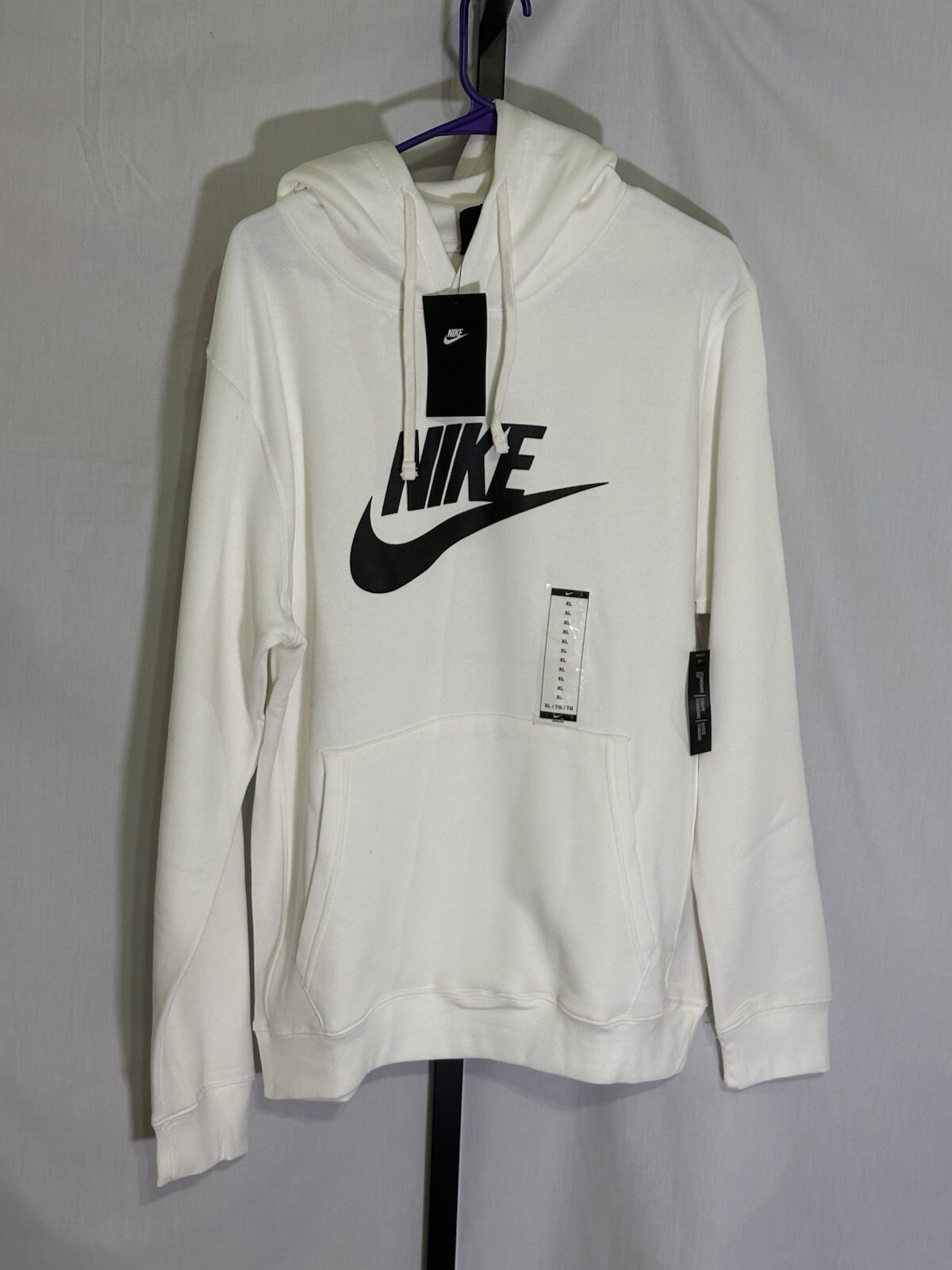 XL - Nike Sportswear Club Fleece Men's Pullover Hoodie - White