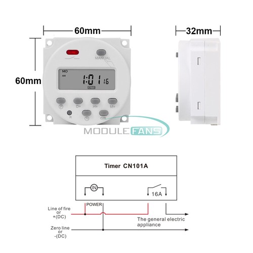 CN101S DC12V 24V AC110V 220V Timer Switch Controller Programmable Timing Switch - Picture 71 of 108