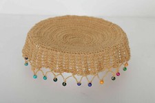 Hand Crochet Beaded Jug Glass Bowl Cover Cotton Handmade Fine 4,6,8,10,12 inch
