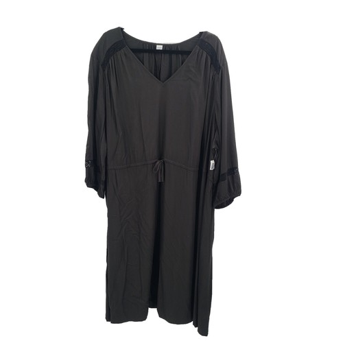 Old Navy Women's Long Sleeve A-Line Midi Dress Gray/Black Heathered Size  Large | eBay