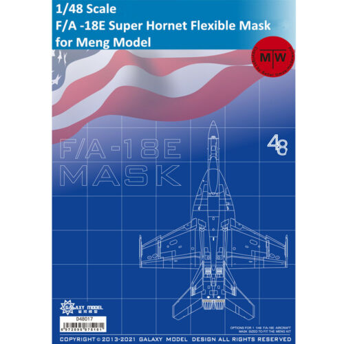 Galaxy D48017 1/48 Maßstab F/A -18E Super Hornet flexible Maske für Meng Modell  - Bild 1 von 4