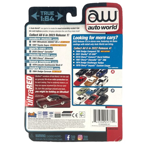 Auto World Sports Cars 2020 Chevy Corvette blau 1/64 Diecast Modellauto Spielzeug - Bild 2 von 2