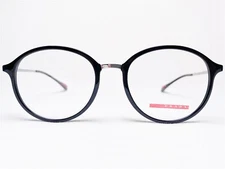 NEW Prada VPS01I 1AB-1O1 Men's Eyeglasses Frames Black Round Designer 53/19~140