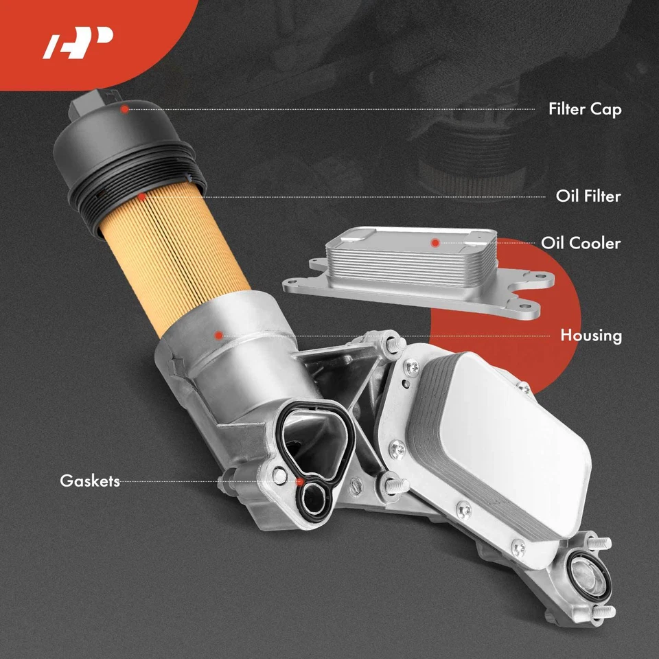 A-Premium Engine Oil Cooler w/ Filter Assy for Chevy Aveo5 Cruze Buick Pontiac - Image 3 of 4