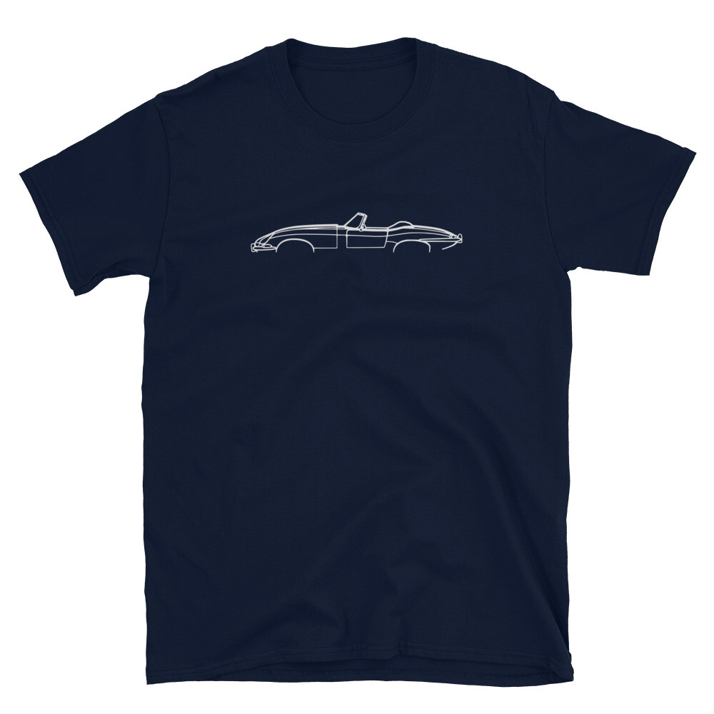 Softstyle T-Shirt For Jaguar E-Type 1966 Car Owners Birthday Gift