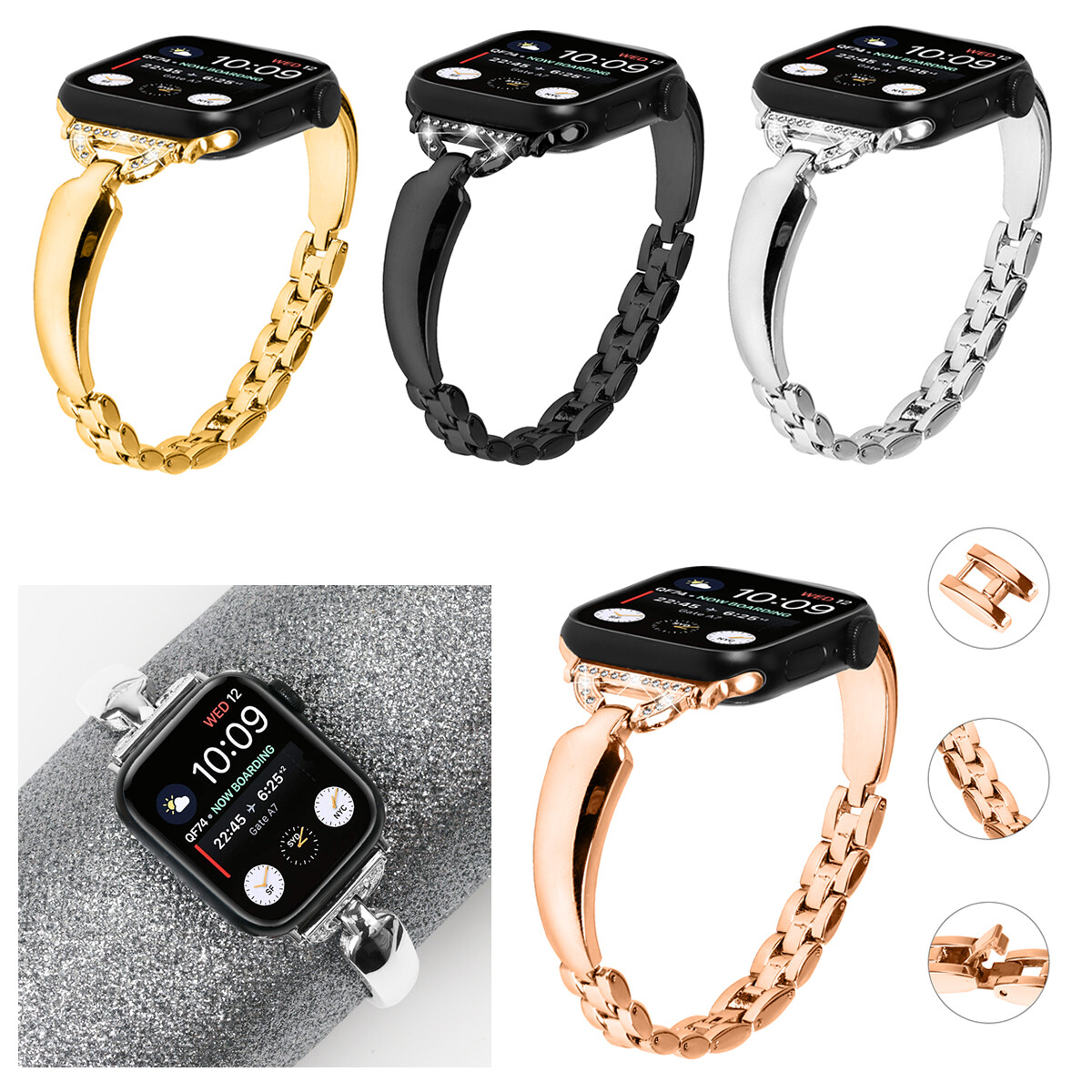 Apple Watch Series8 7 6 5 4 SE用バンド カスタム ウォッチバンド