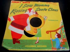 I SAW MOMMY KISSING SANTA CLAUS - 45 RPM RECORD - COLUMBIA RECORDS - NICE