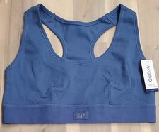GAP GapBody Women's Ribbed Logo Comfort Bralette Navy Size Small