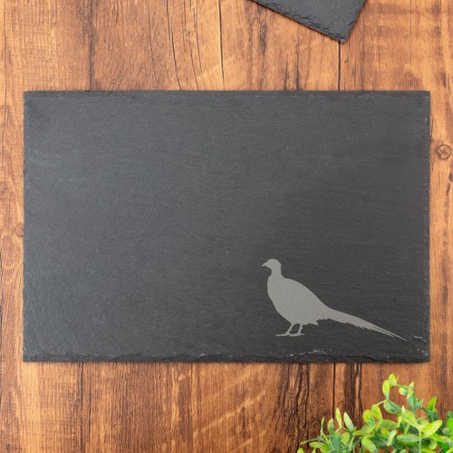 Woodland Animals Slate Placemat Coaster Set Fox Deer Squirrel Shabby Chic Gift - Picture 22 of 48
