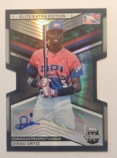 2023 Elite Extra Edition - Signatures Die-Cut #182 Diego Ortiz /399 (AU, RC)