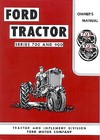 1955 1956 1957 Ford 740 950 960 Tractor Owners Manual Owner Guide Book 700-900