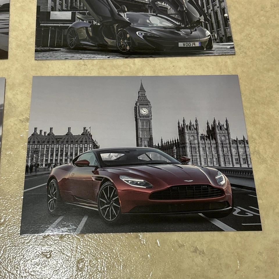 4pc Lamborghini McLaren Ferrari Bugatti Sports Car Poster Prints Wall Art ✅ 8x10 - Image 3 of 4