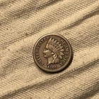 1860 Round Bust Indian Head Cent Very Good VG Coin #FC
