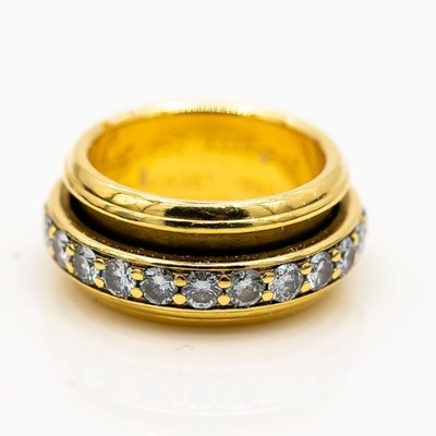 Piaget Ring 750/18K Gelbgold Diamanten ca. 2,64ct TW/VS Gr. 57 Full Set