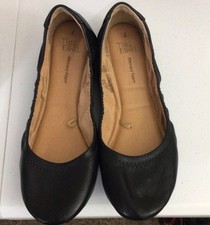 Time And Tru Black Memory Foam Ballet Flats Slip On Round Toe Women's Size 7