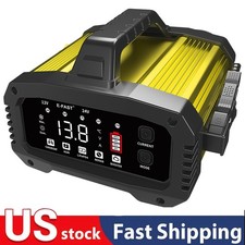 25a Battery Charger 12v24v For Car Truck Motorcycle Lawn Mower Marine