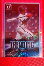 2021 Panini Donruss - Trending Ozzie Albies #TR4 Pink Fireworks