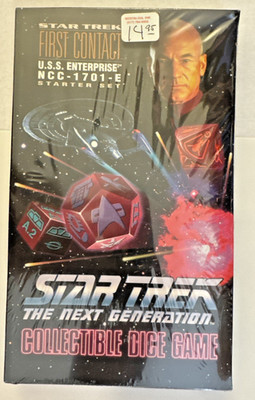 Star Trek The Next Generation USS Enterprise Starter Set Dice Game First Contact