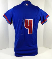 Toronto Blue Jays #14 Game Issued Blue Jersey L DP15911