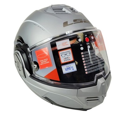 LS2 Matte Silver Advant Special Motorcycle Touring Helmet 906-1131 Size XS