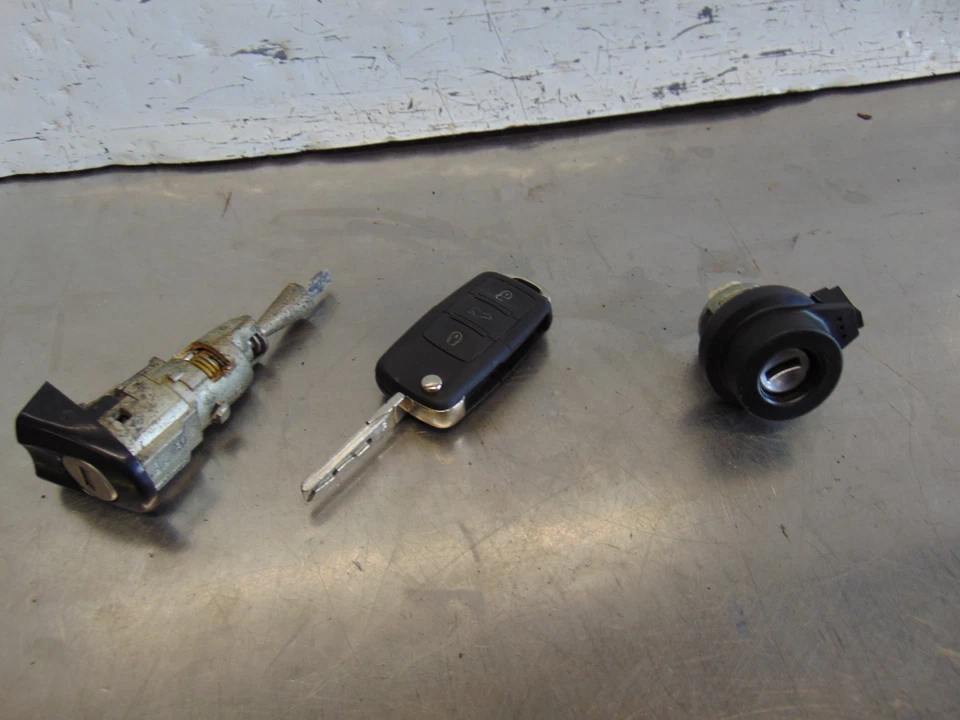 Kit de cerradura de puerta llave anillo transpondedor barril encendido VW Eos 06-10 Foto 2 de 4