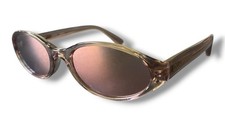 Quay Australia Sunglasses AURA POINTS Doe Frame Copper Lens Narrow Oval Mirror