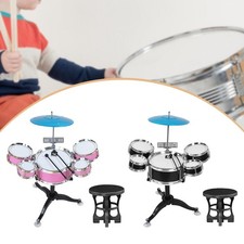 Kids Drum Set Batteria Percussioni Giocattolo Bambini Strumento Musicale