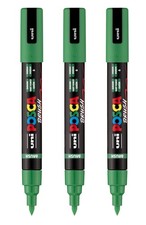 Uni PC-5BR Water-Based Paint Markers Reversible Brush Tip 1.0-4.0mm Green