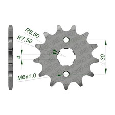 AFAM FRONT SPROCKET HON GROM 125 (2015) 20101-16 20101-16