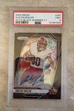 🔥🔥AUSTIN ECKLER 1/1!!🔥🔥2024 Panini Prizm  #287 Black Shimmer Prizm