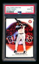 2002 TOPPS PRISTINE BARRY BONDS REFRACTOR GIANTS RARE SP #067/149 PSA 10 GEM!