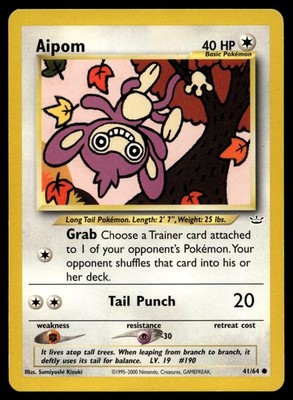 AIPOM 41/64 COMMON NEO REVELATION POKEMON