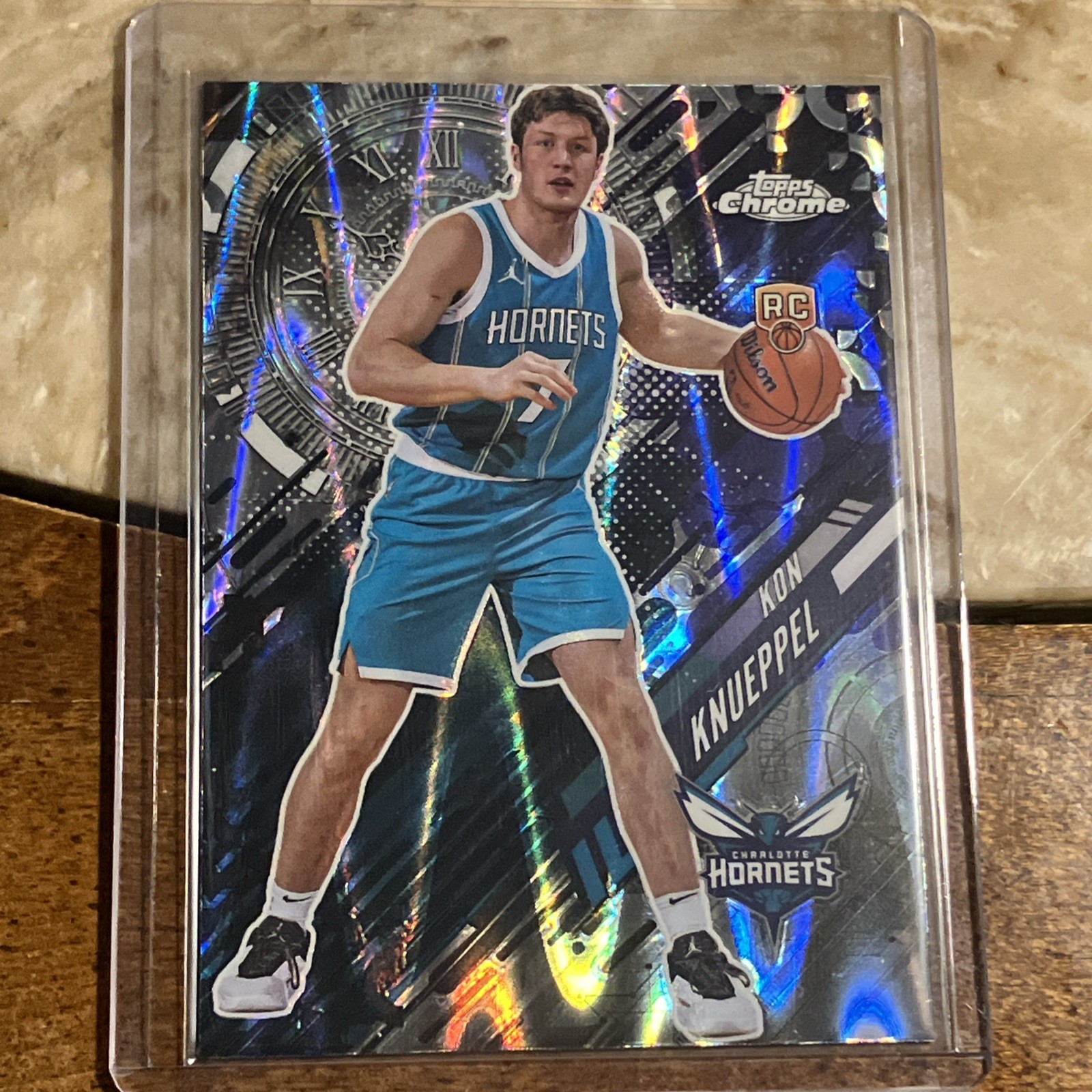 2025-26 Topps Chrome Kon Knueppel Go Time Insert RC Refractor Raywave